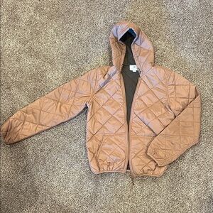 Class Club Quilted Jacket in Brown